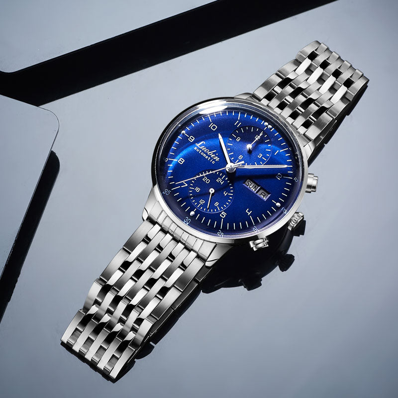 Men's Fashion Mechanical Watches Business Automatic Wristwatch Stainless Steel Luminous Designer Clock